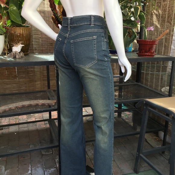 DOMALLO Boot-Cut Dark Denim Wash Embellished Jeans - Picture 4 of 7